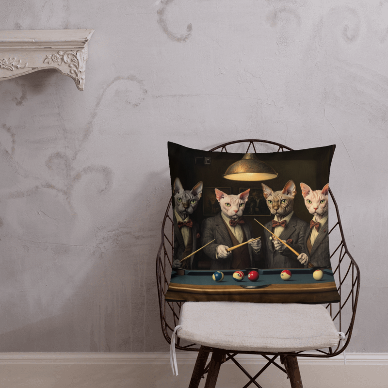 Sophisticated Sphynx All-Over Print Premium Pillow