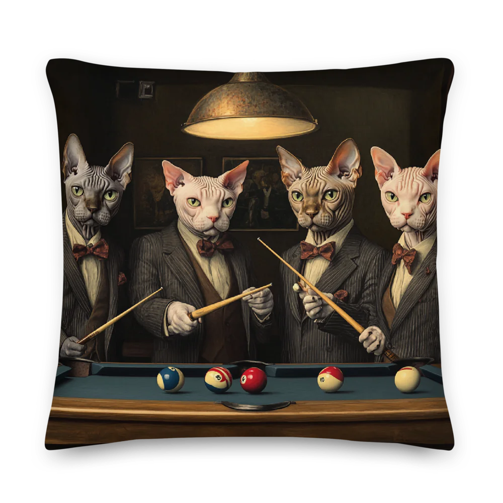 Sophisticated Sphynx All-Over Print Premium Pillow
