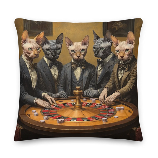 Sophisticated Sphynx All-Over Print Premium Pillow