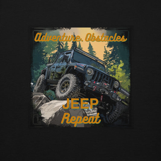 Adventure Obstacles Jeep Repeat Shirt – Off-Road Lifestyle Tee for Trail Lovers