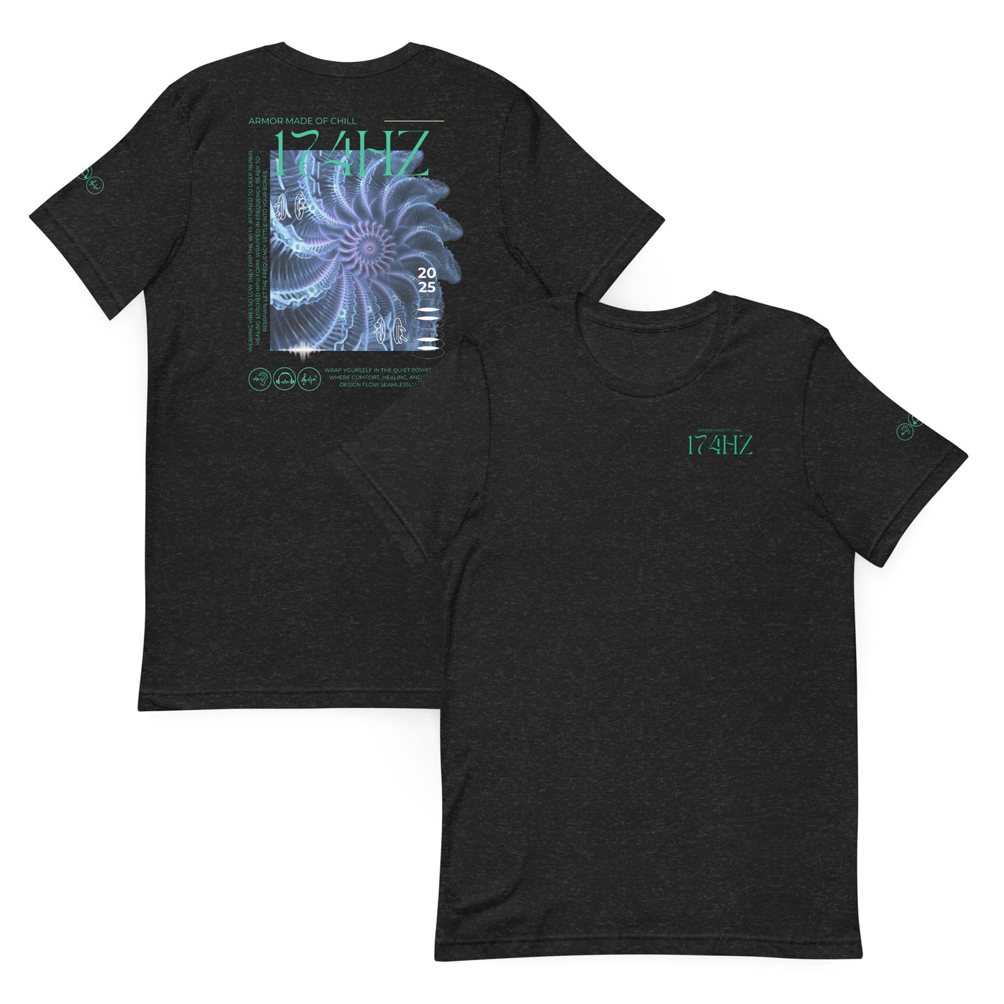 174Hz Grounded Light T‑Shirt  Healing Frequency Apparel for Calm & Restoration